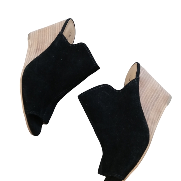 Lucky Brand,Reygan suede mule wedge,size 7.5 - Picture 3 of 7